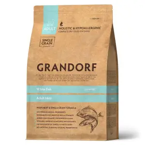 Сухий корм Grandorf White Fish Adult Mini для дорослих собак малих порід з рибою 1 кг