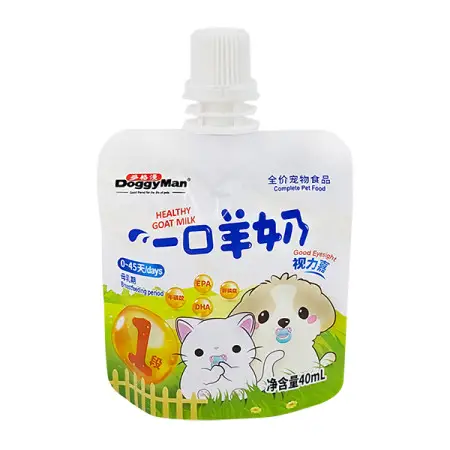 Doggyman Healthy Goat Milk ДОГГИМЕН МОЛОКО для щенков и котят от рождения до 45 дней, 40 мл