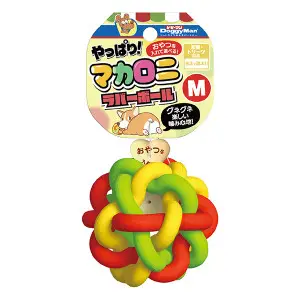 Игрушка для собак мяч DoggyMan Macaroni Rubber Ball синтетический каучук 7.5см