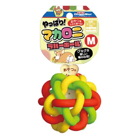 Іграшка для собак м'яч DoggyMan Macaroni Rubber Ball синтетичний каучук 7.5см