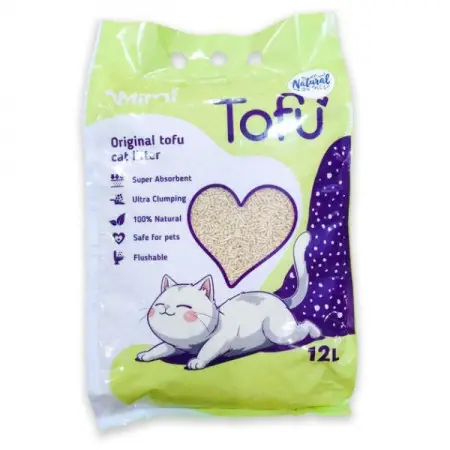 MiMi CAT TOFU соєвий наповнювач для котячого туалету з ароматом Класичний, 12 л / 5,4 кг