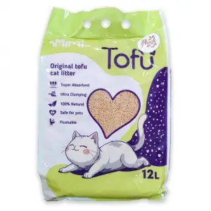 MiMi CAT TOFU соєвий наповнювач для котячого туалету з ароматом Персик, 12 л / 5,4 кг