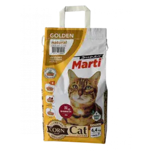 Кукурудзяний наповнювач Super Marti комкуючий  для котячих туалетів  7 л