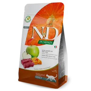 Беззерновий сухий корм Farmina N&D CAT PUMPKIN VENISON & APPLE ADULT з гарбузом, олениною та яблуком 1,5 кг