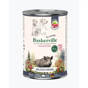 Baskerville ДИКИЙ КАБАН. Повнораціонний вологий корм класу холістик для собак, 400 г