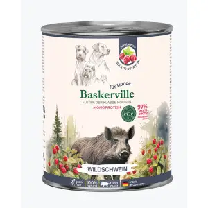 Baskerville ДИКИЙ КАБАН. Повнораціонний вологий корм класу холістик для собак, 800Г