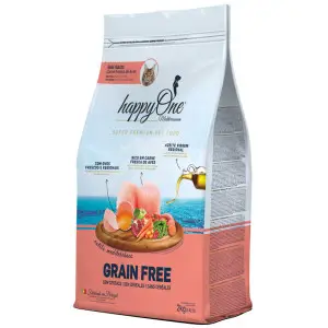 Беззерновий сухий корм happyOne Mediterraneum Adult Cat Fresh Meat для дорослих кішок зі свіжим м’ясом 2 кг