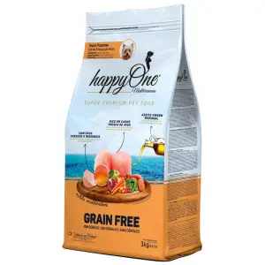 Беззерновий сухий корм happyOne Mediterraneum Small Breeds Fresh Meat для собак малих порід зі свіжим м’ясом 3 кг