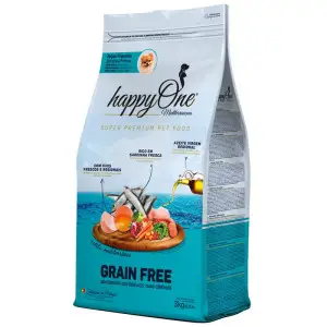 Беззерновий сухий корм happyOne Mediterraneum Small Breeds Fresh Sardine для собак малих порід зі свіжою сардиною 3 кг