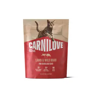 Сухий корм Carnilove Active Lamb & Wild Boar Sterilised для стерилізованих котів ягня і дикий кабан 400 г