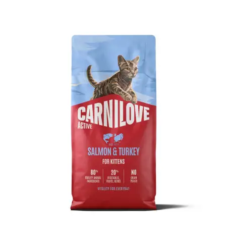 Сухий корм Carnilove Active Salmon & Turkey Kitten для кошенят лосось та індичка 6 кг