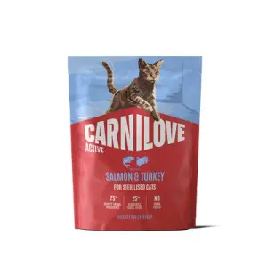 Сухий корм Carnilove Active Salmon & Turkey Sterilised для стерилізованих котів лосось та індичка 400 г