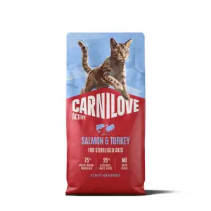 Сухий корм Carnilove Active Salmon & Turkey Sterilised для стерилізованих котів лосось та індичка 6 кг