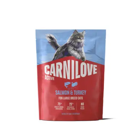 Сухий корм Carnilove Active Salmon & Turkey Large Breed для котів великих порід лосось та індичка 400 г
