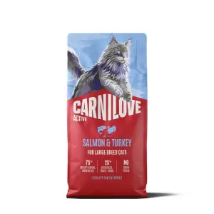 Сухий корм Carnilove Active Salmon & Turkey Large Breed для котів великих порід лосось та індичка 6 кг