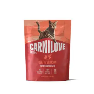 Сухий корм Carnilove Active Beef & Venison Sterilised для стерилізованих котів яловичина та оленина 400 г