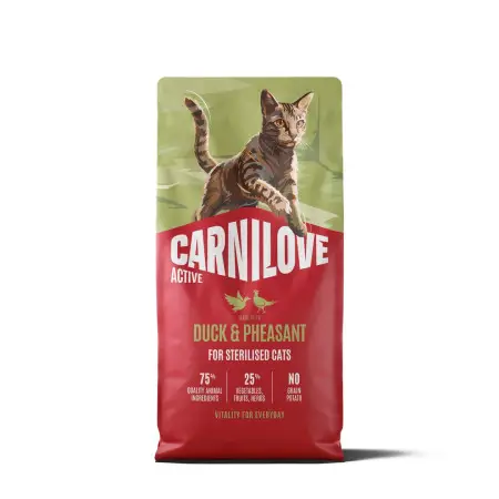 Сухой корм Carnilove Active Duck & Pheasant Sterilised для стерилизованных кошек утка и фазан 6 кг