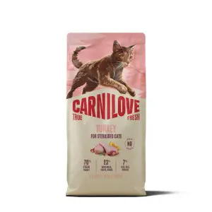 Сухий корм Carnilove True Fresh Turkey Sterilised для стерилізованих котів індичка 6 кг