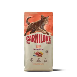 Сухий корм Carnilove True Fresh Beef Sterilised для стерилізованих котів яловичина 6 кг