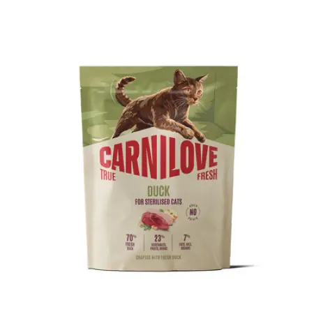 Сухой корм Carnilove True Fresh Duck Sterilised для стерилизованных кошек утка 400 г