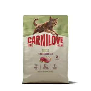 Сухий корм Carnilove True Fresh Duck Sterilised для стерилізованих котів качка 2 кг
