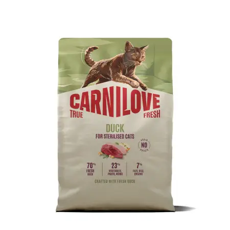 Сухой корм Carnilove True Fresh Duck Sterilised для стерилизованных кошек утка 2 кг