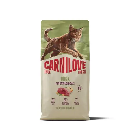 Сухой корм Carnilove True Fresh Duck Sterilised для стерилизованных кошек утка 6 кг