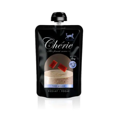 Полноценный корм Cherie Squeeze-Up Tuna Mousse For All-life Stage Cat Мусс из тунца для котят и взрослых кошек 90 г