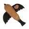 Жувальна іграшка для собак DoggyMan Leather Bird пташка з пищалкою, натуральна шкіра
