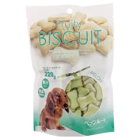 Ласощі для собак DoggyMan Biscuit Melon фруктове печиво Бісквіт з Динею 220 г
