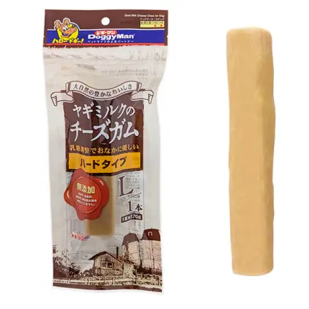 Ласощі для собак DoggyMan Goat Milk Cheese Паличка з козячим сиром 18 см 170 г