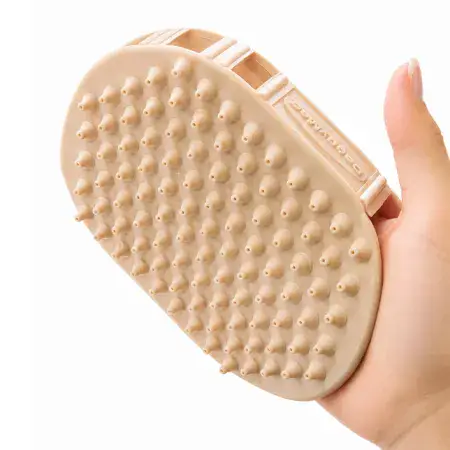 Силіконова щітка-рукавичка для собак і котів DoggyMan BS Double-Sided Grooming Glove двустороння 15х11х3см