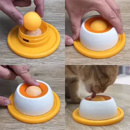 Миска для котів CattyMan Lick Ball для рідких ласощів, рідкого корму, пюре