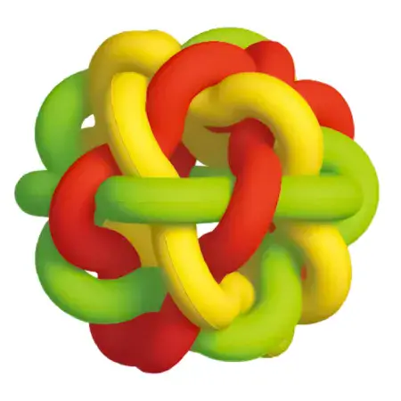Іграшка для собак м'яч DoggyMan Macaroni Rubber Ball синтетичний каучук 7.5см