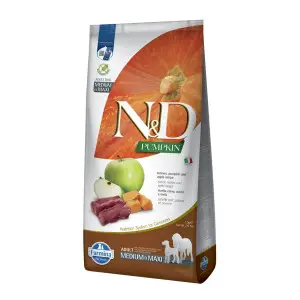 Беззерновий сухий корм Farmina N&D Grain Free Pumpkin Dog Venison & Apple Adult Medium & Maxi для собак середніх і великих порід з олениною та яблуком 12 кг