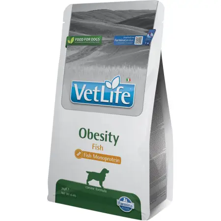 Сухий лікувальний корм для собак Farmina Vet Life Obesity Fish для зниження зайвої ваги з рибою 2 кг