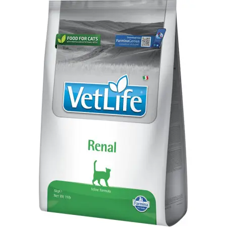 Сухий лікувальний корм для котів Farmina Vet Life Renal дієт. харчування для котів , для підтримки функції нирок, 5 кг