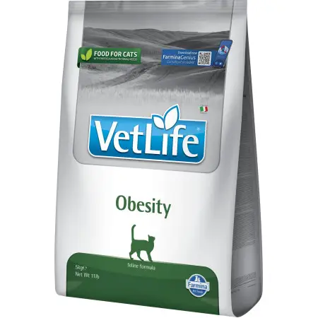 Сухий корм Farmina Vet Life Obesity для котів, дієтичне харчування для зниження зайвої ваги 5 кг