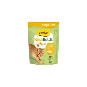 Вітамінізовані ласощі GimCat Kase Rollis для котів сирні таблетки 425г 