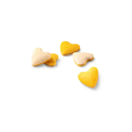 Вітамінізовані ласощі GimCat Nutri Vitamin Bites для дорослих котів мультивітаміни з куркою у формі серця 425 г