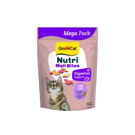 Вітамінізовані ласощі GimCat Nutri Malt Bites для дорослих котів для виведення грудок шерсті з мальтом 425 г