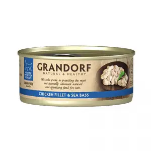 Консерви GRANDORF Chicken Breast & Seabass для кішок Куряча грудка з сібасом 70 г
