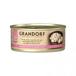Консерви GRANDORF для кішок Куряча грудка з м'ясом краба 70 г