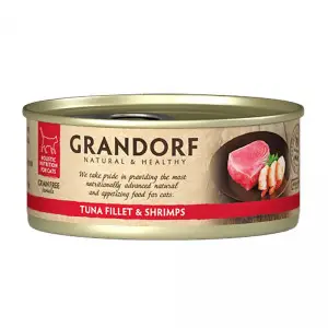 Консерви GRANDORF для кішок Філе тунця з крабом 70 г