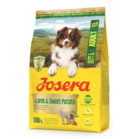 Сухий корм Josera Lamb & Sweet Potato Adult для дорослих собак, з ягням та бататом, 3 кг