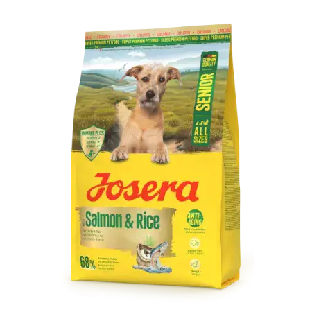 Сухий корм Josera Senior Salmon & Rice для літніх собак, з лососем, 3 кг
