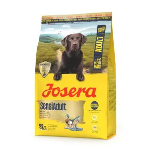 Сухий корм Josera SensiAdult Medi/Maxi для дорослих собак середніх та великих порід з чутливим травленням з качкою та лососем 3 кг