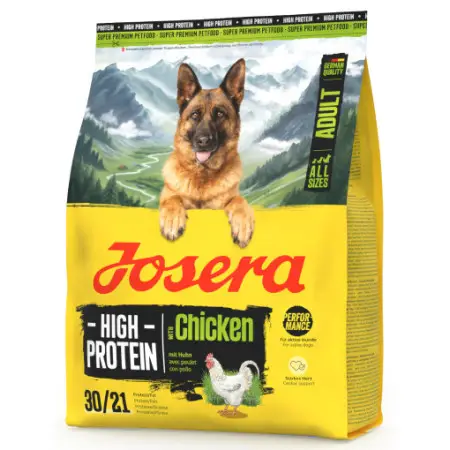 Сухий корм Josera High Protein Adult Chicken (High Energy) для дорослих спортивних та племінних собак з куркою 900 г