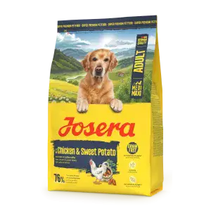 Сухий корм Josera Chicken & Sweet Potato Adult Medi/Maxi (Nature Energetic) беззерновий для дорослих собак, з куркою та бататом 3 кг
