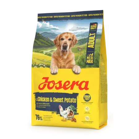Сухий корм Josera Chicken & Sweet Potato Adult Medi/Maxi (Nature Energetic) беззерновий для дорослих собак, з куркою та бататом 3 кг